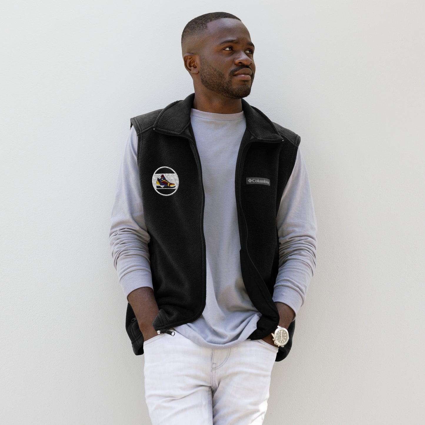 Da $ October’s Men’s Columbia fleece vest