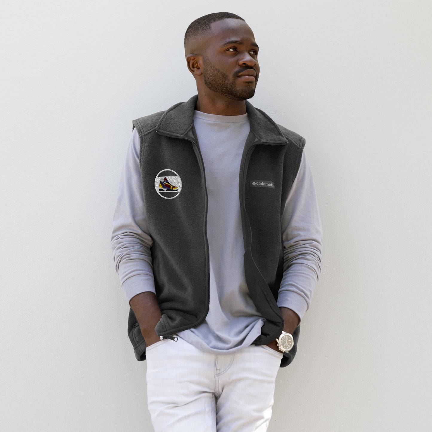Da $ October’s Men’s Columbia fleece vest