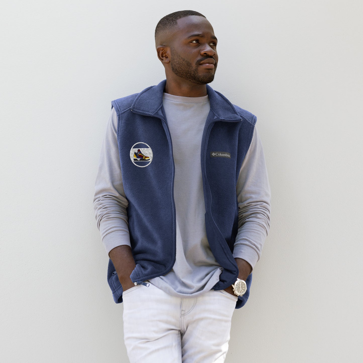 Da $ October’s Men’s Columbia fleece vest