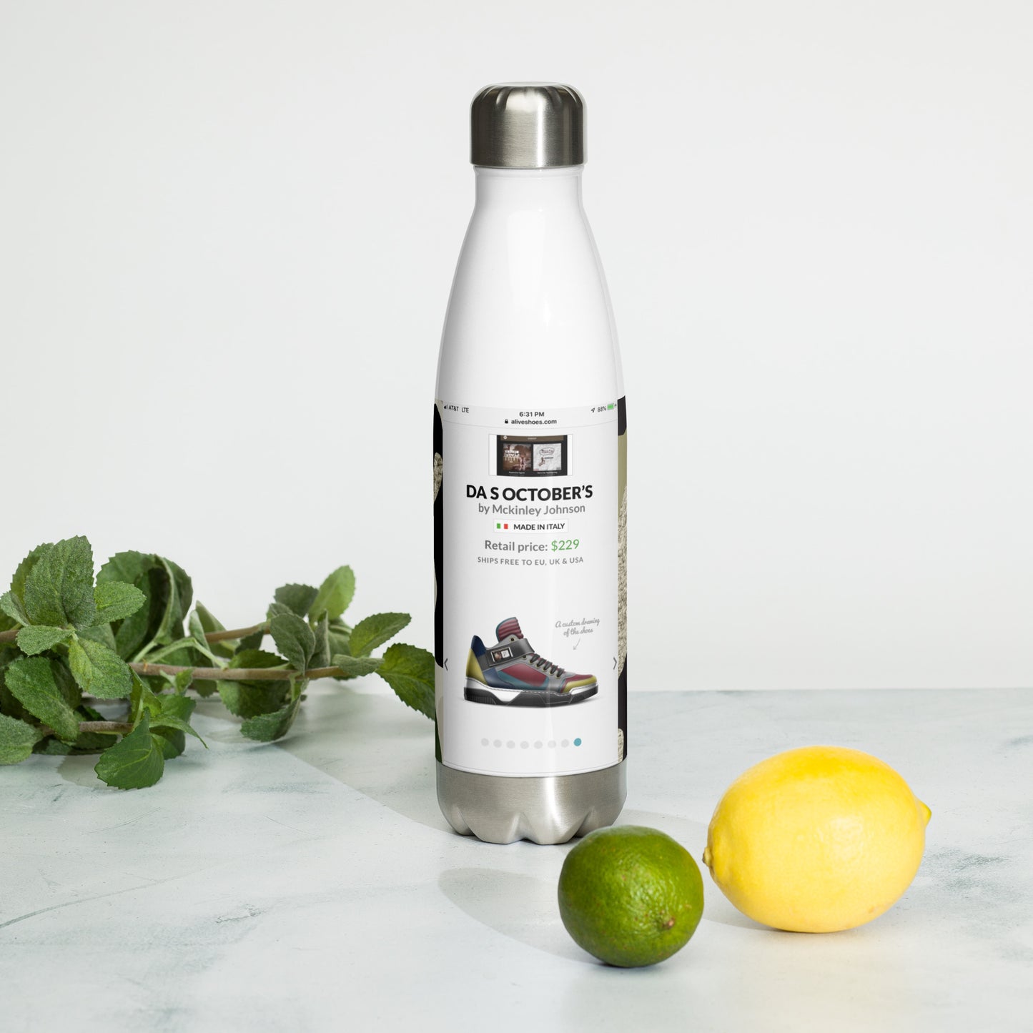 Da $ October’s Stainless Steel Water Bottle